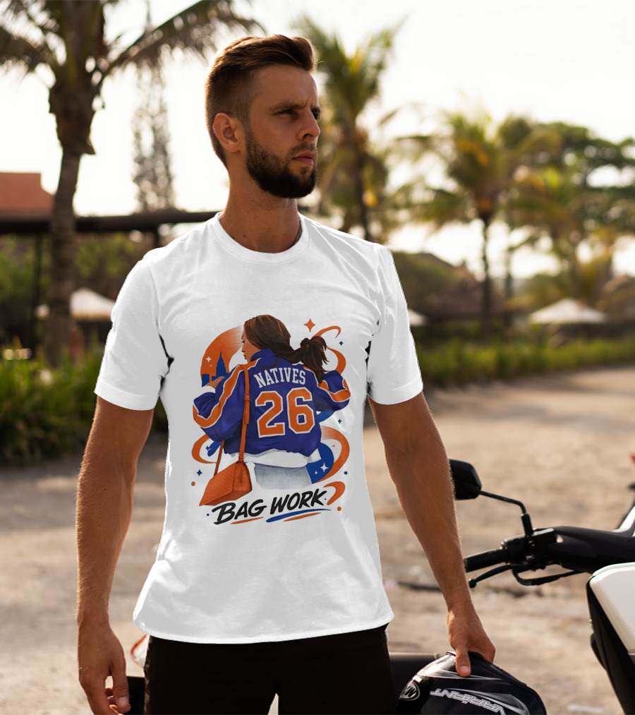 Jordyn Natives 26 Bag Work New York Knicks T-Shirt
