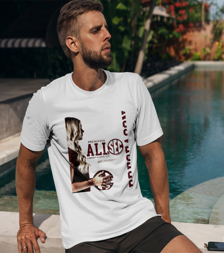 Preseason All SEC Lindsey Mangelson Mississippi State Volleyball 2026 T-Shirt