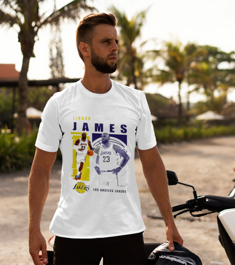 LeBron James Los Angeles Lakers Basketball Highlights 23 T-Shirt