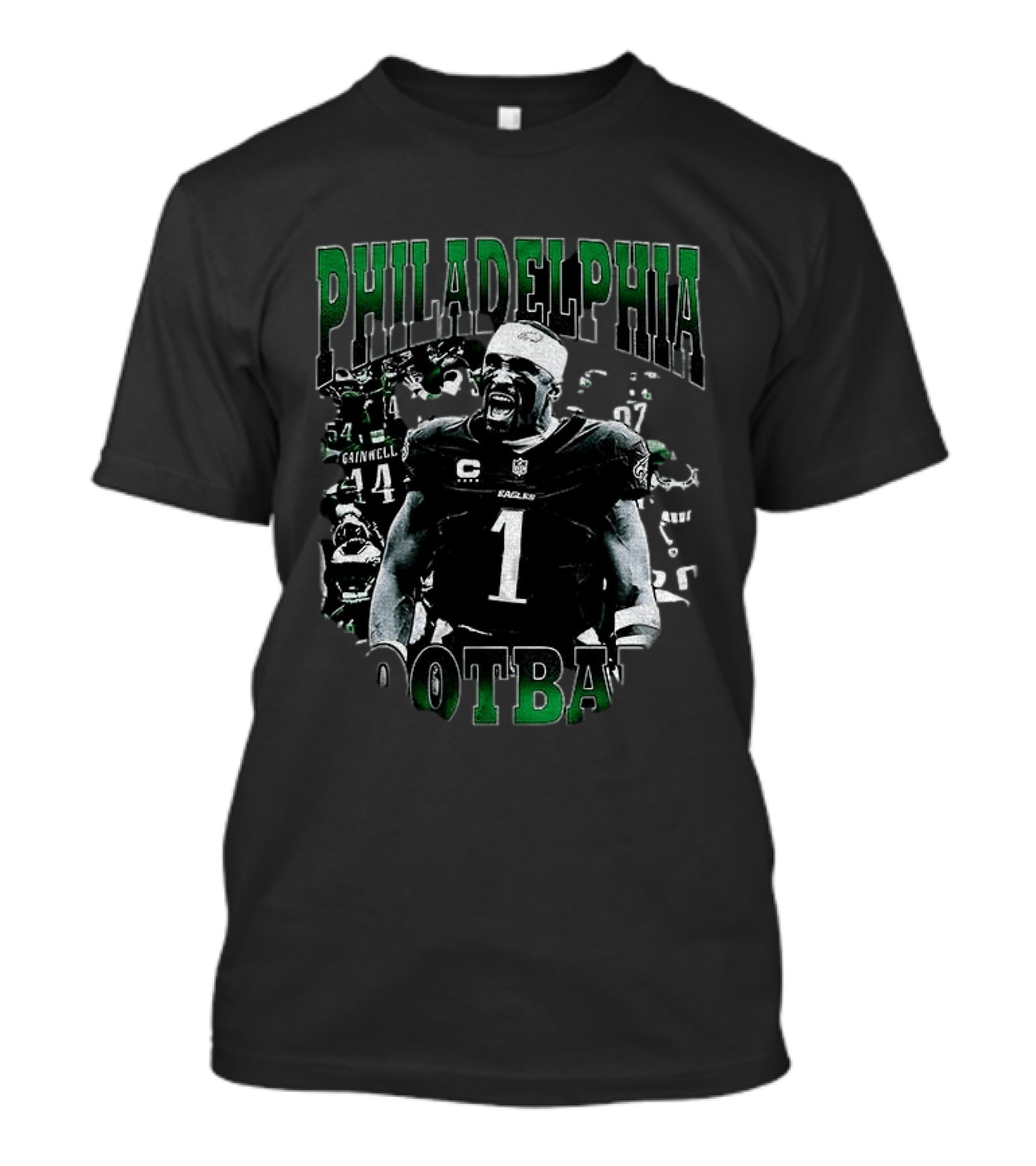 Philadelphia Eagles Football Jalen Hurts Shout Loudly Number 1 T-Shirt