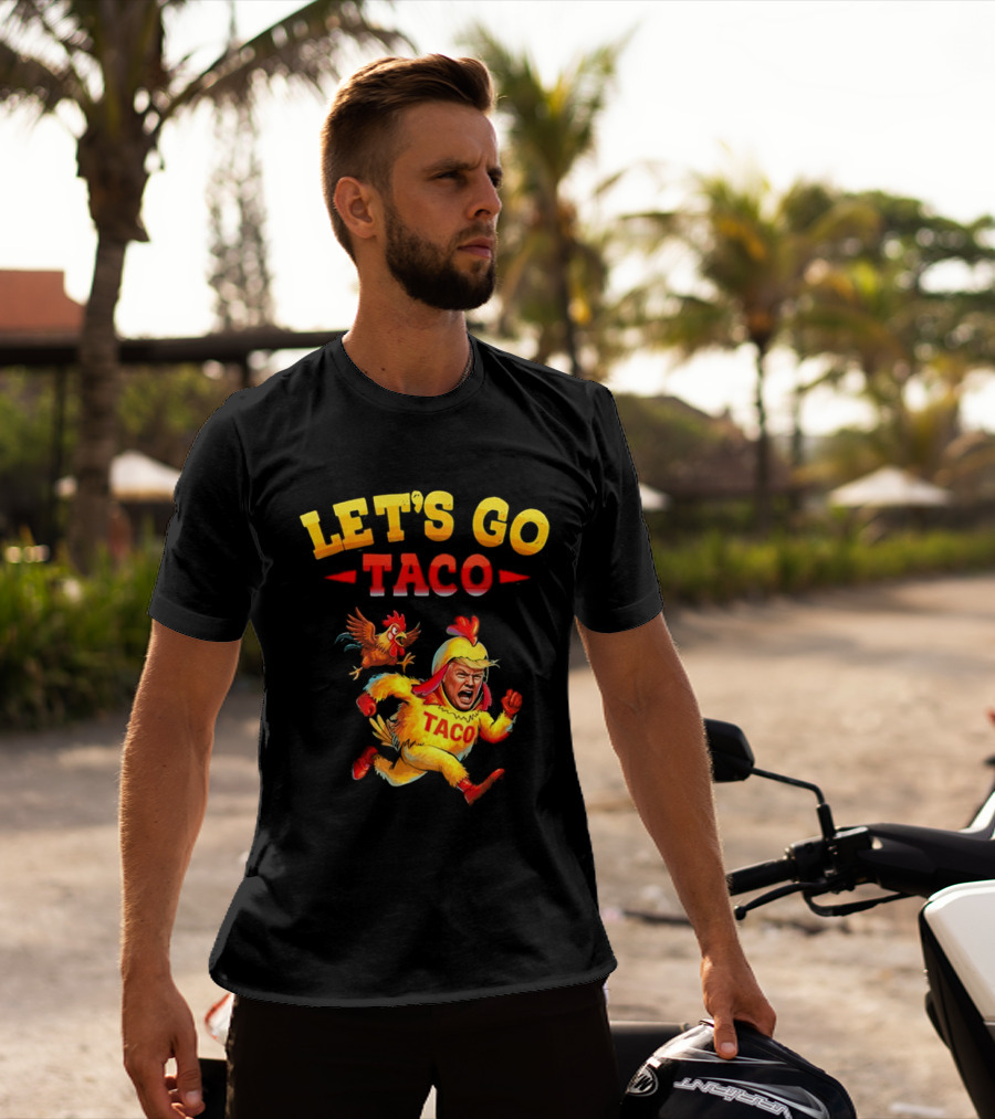 LET'S GO TACO Chicken Costume Running Man T-Shirt