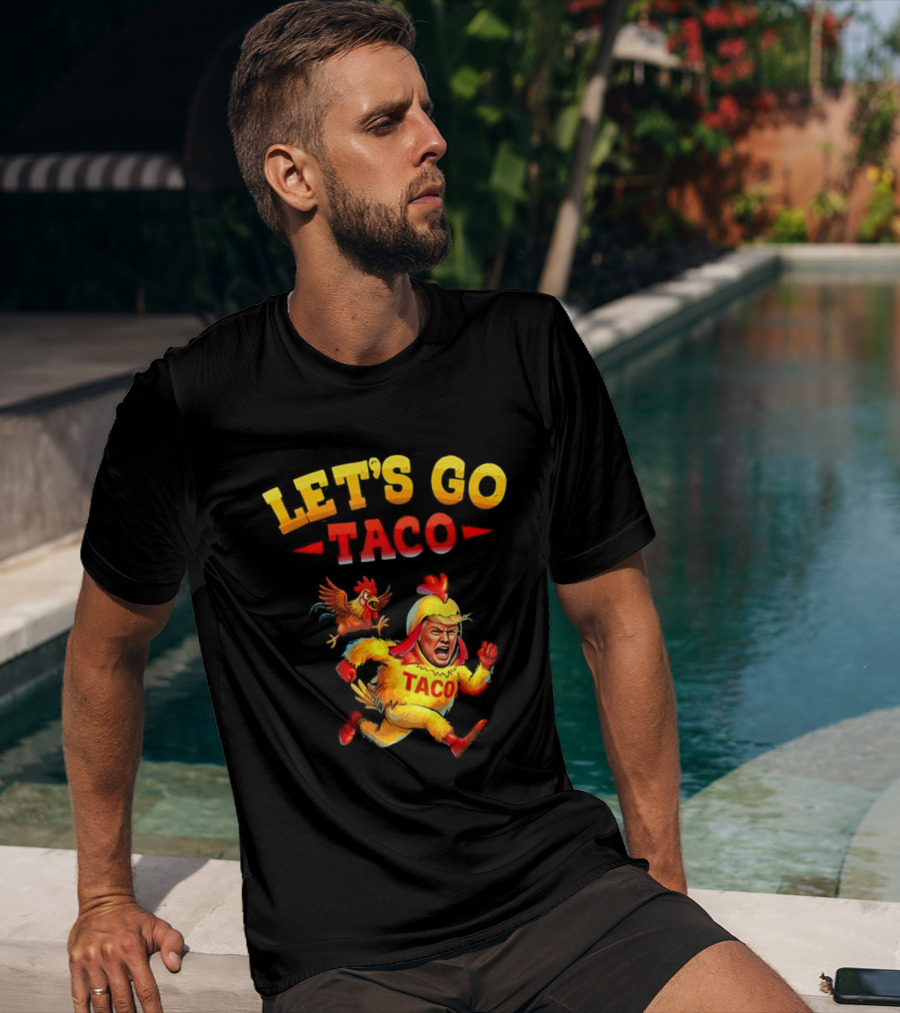 LET'S GO TACO Chicken Costume Running Man T-Shirt