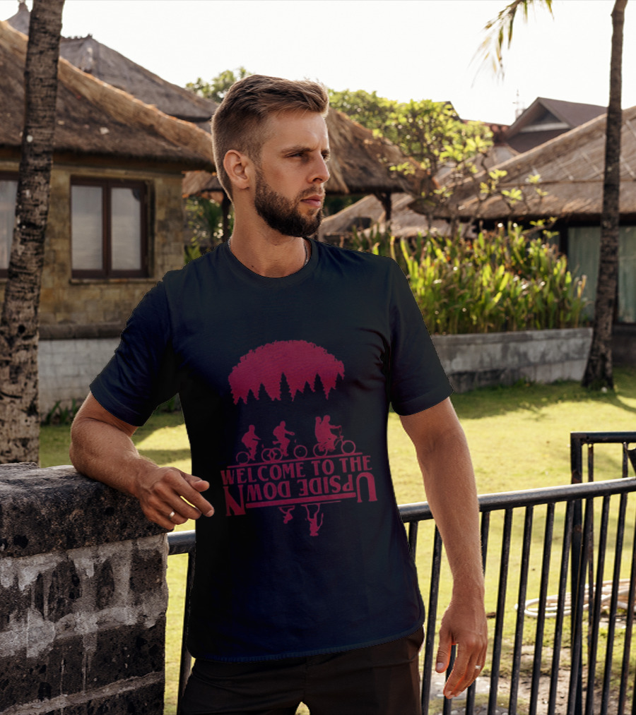 Stranger Things Welcome To The Upside Down Bike Adventure T-Shirt