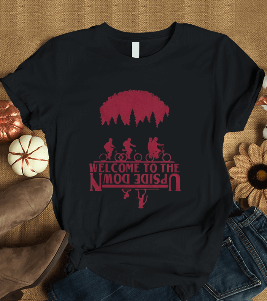 Stranger Things Welcome To The Upside Down Bike Adventure T-Shirt