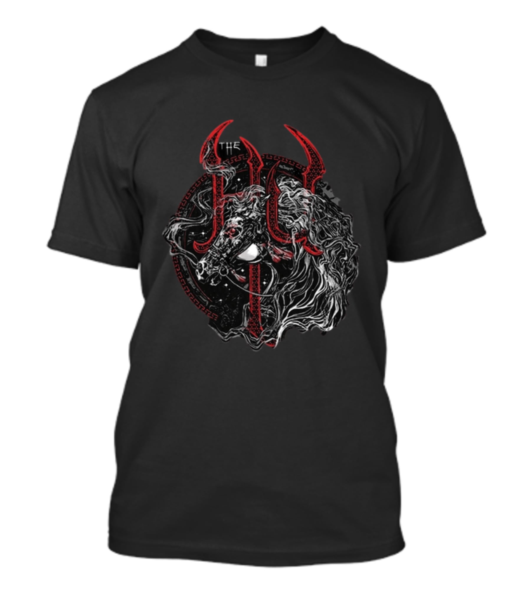 The Hu Mongolian Horse Charcoal Mythical Beast Symbolism T-Shirt