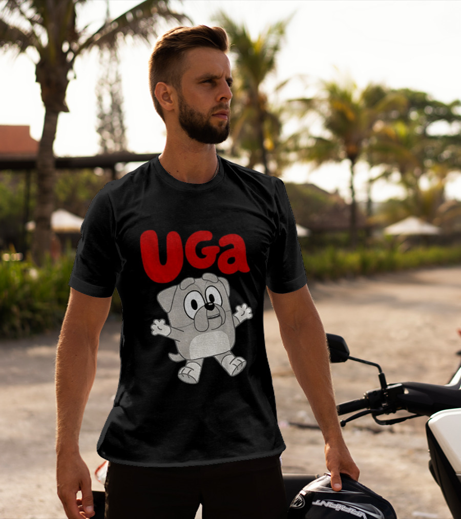 UGA Bulldogs Mascot Cartoon Graphic Game Day T-Shirt