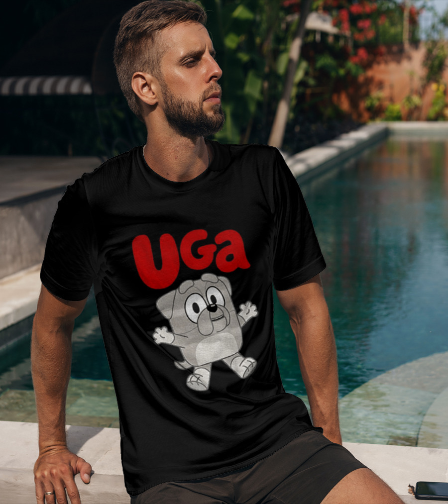 UGA Bulldogs Mascot Cartoon Graphic Game Day T-Shirt