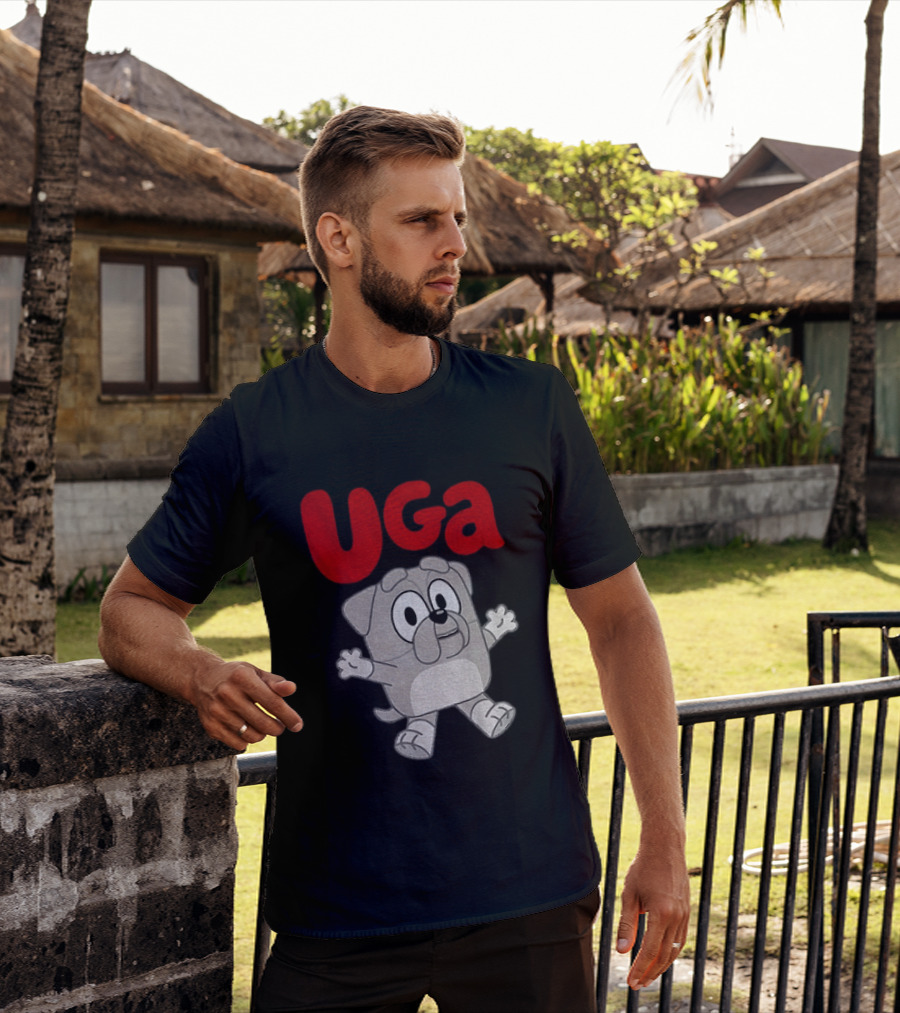 UGA Bulldogs Mascot Cartoon Graphic Game Day T-Shirt