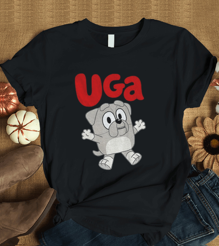 UGA Bulldogs Mascot Cartoon Graphic Game Day T-Shirt