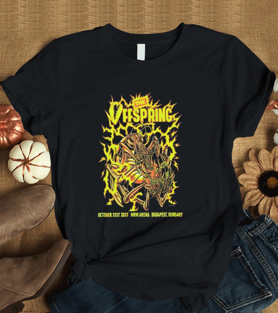 The Offspring MVM Arena Budapest Hungary Oct 31 2025 Electric Insect T-Shirt