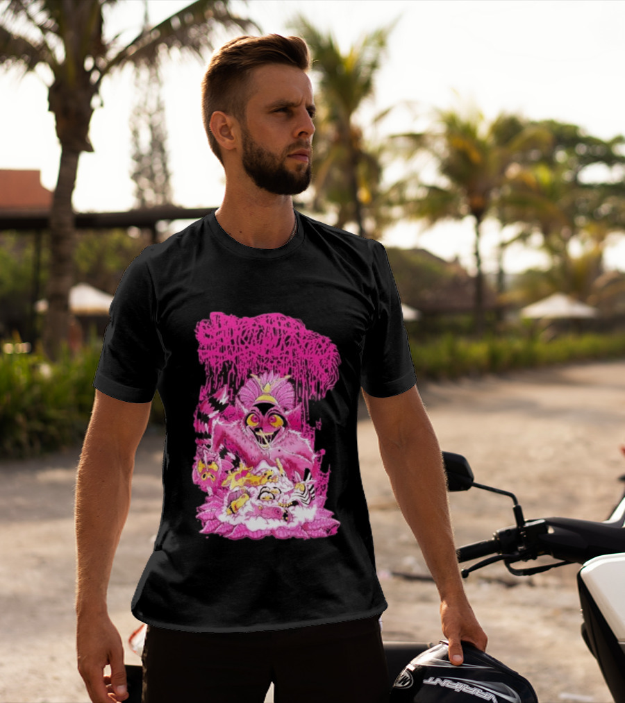 New Sanguisugabogg Pink Monster King Julian Purple T-Shirt