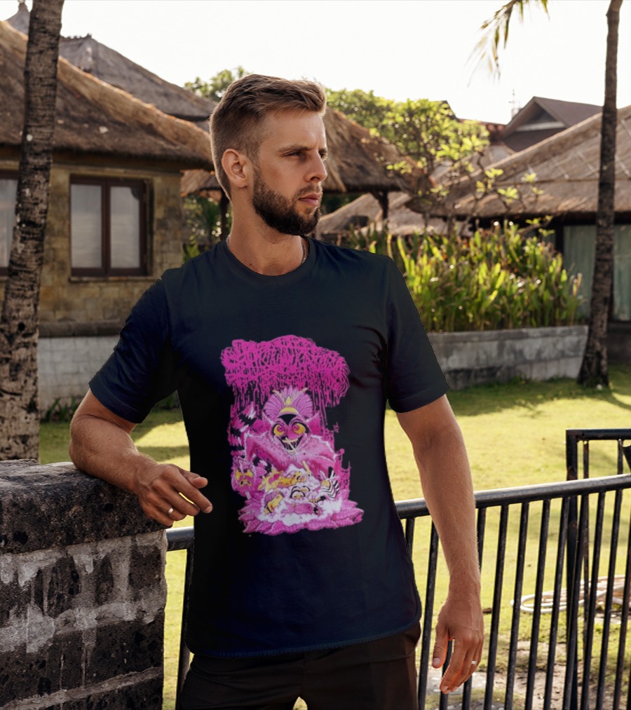 New Sanguisugabogg Pink Monster King Julian Purple T-Shirt