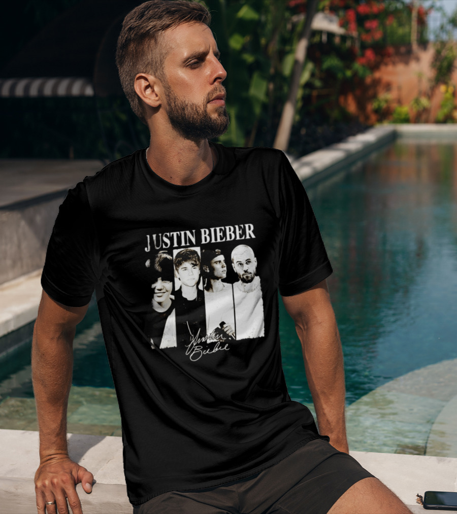 Justin Bieber Swag Evolution Signature Only Here T-Shirt