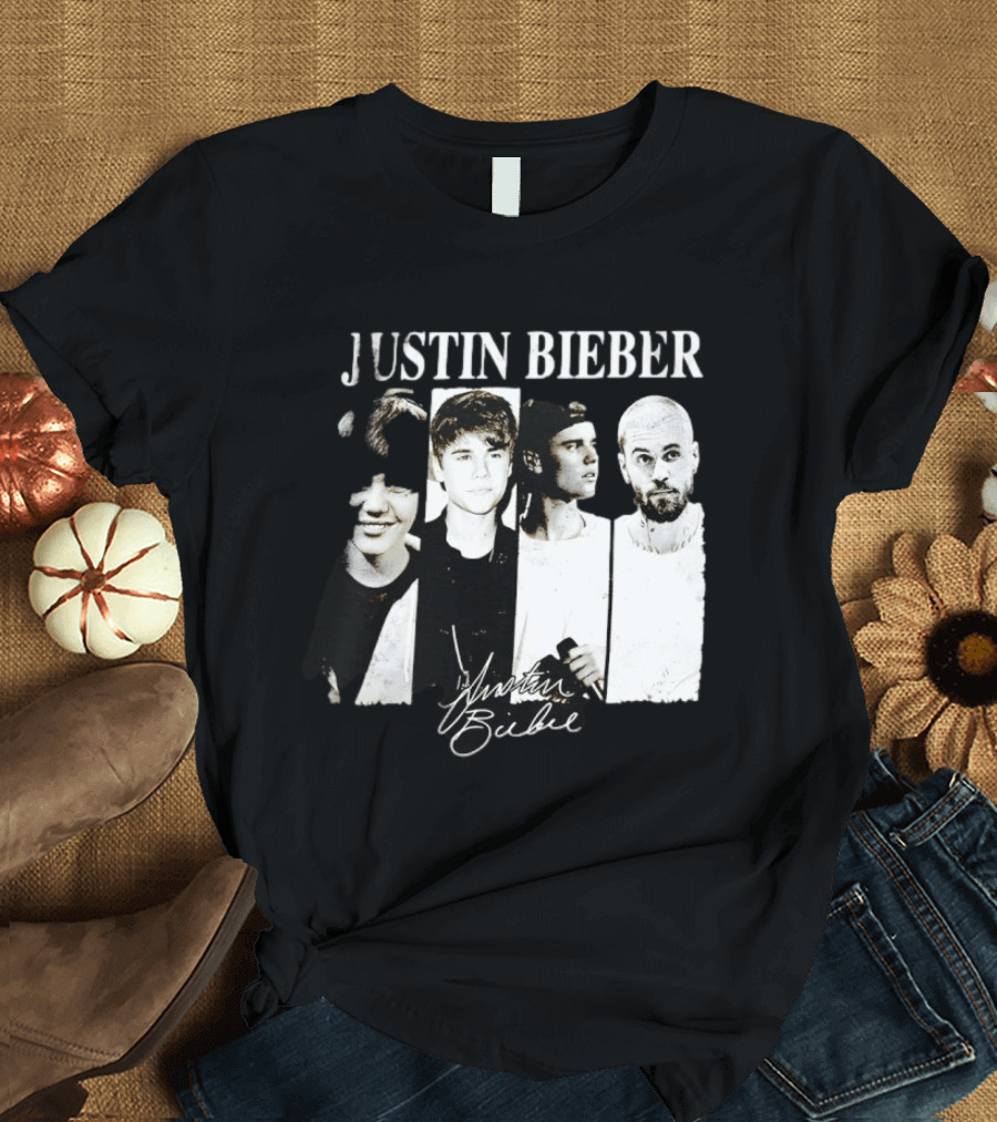 Justin Bieber Swag Evolution Signature Only Here T-Shirt