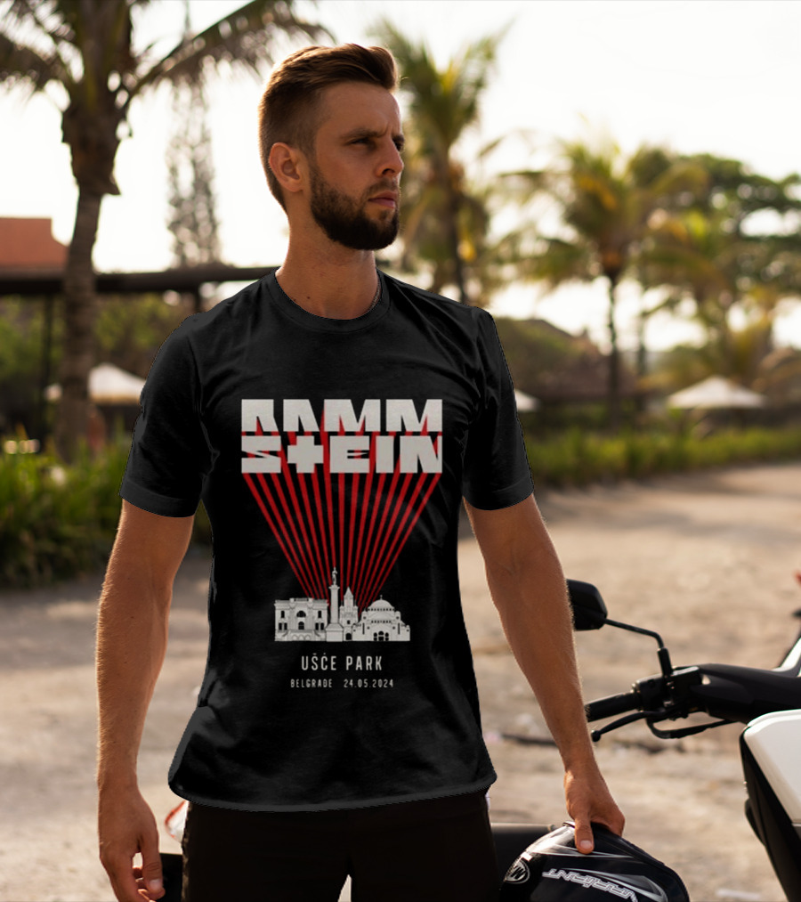Rammstein Usce Park Belgrade 24 5 2024 Europe Stadium Tour T-Shirt