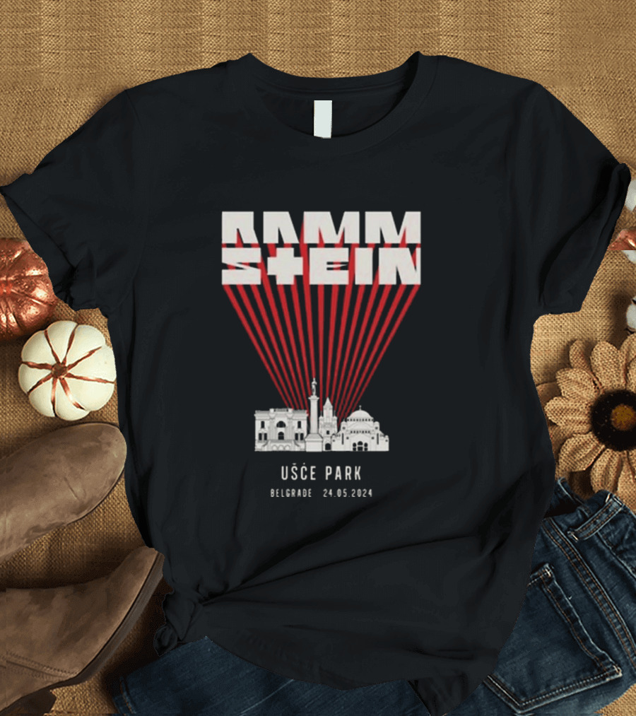 Rammstein Usce Park Belgrade 24 5 2024 Europe Stadium Tour T-Shirt