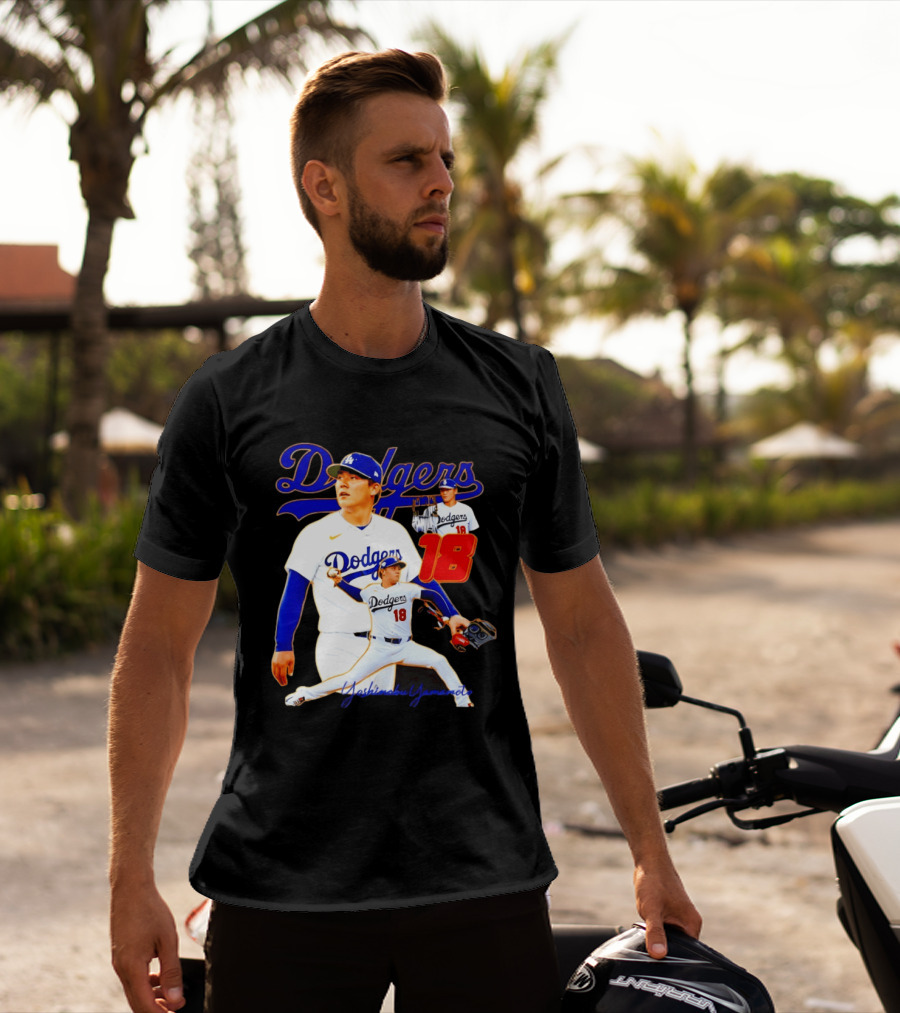 Los Angeles Dodgers Yoshinobu Yamamoto 18 Baseball 2026 T-Shirt