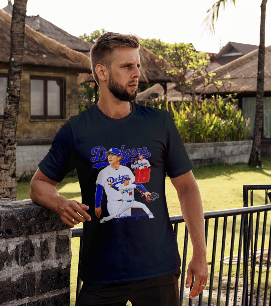 Los Angeles Dodgers Yoshinobu Yamamoto 18 Baseball 2026 T-Shirt