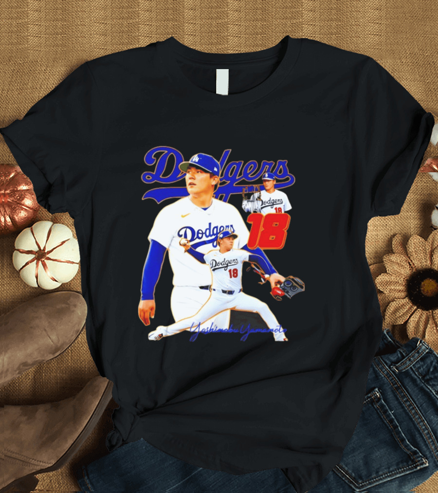 Los Angeles Dodgers Yoshinobu Yamamoto 18 Baseball 2026 T-Shirt