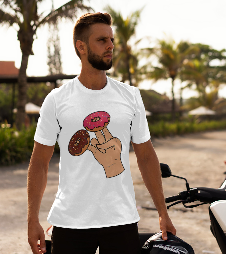 2 In The Pink 1 In The Stink Donut Fingers T-Shirt