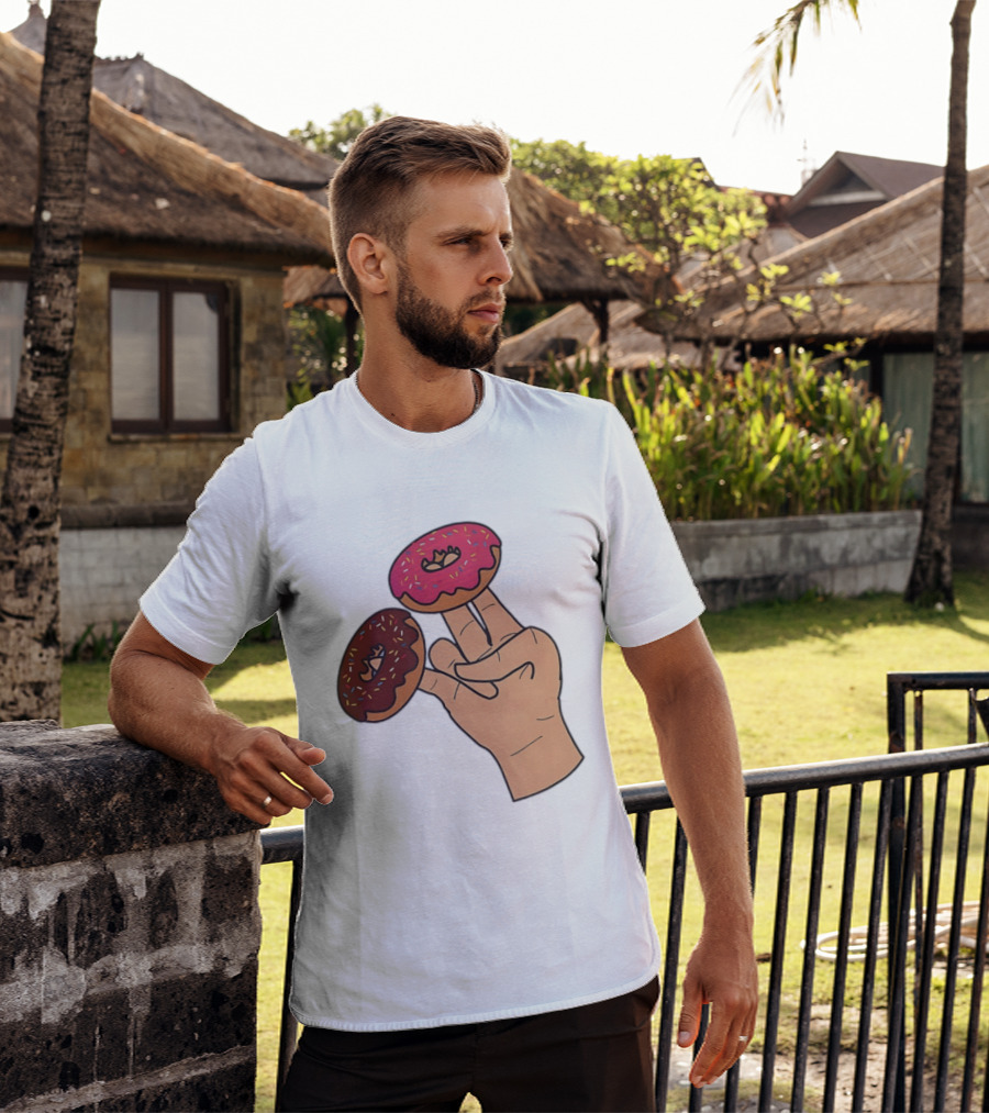 2 In The Pink 1 In The Stink Donut Fingers T-Shirt