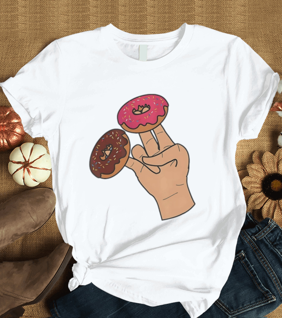2 In The Pink 1 In The Stink Donut Fingers T-Shirt