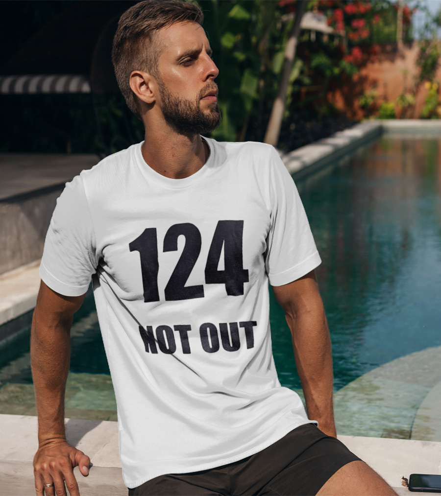124 Not Out India Political T-Shirt