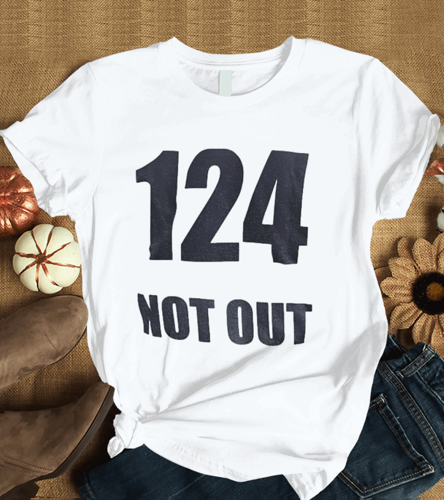 124 Not Out India Political T-Shirt