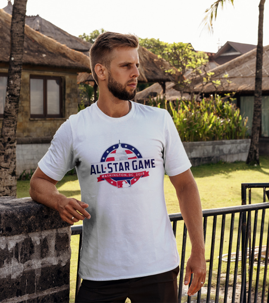 2018 MLB All Star Game Washington DC Capitol Baseball T-Shirt