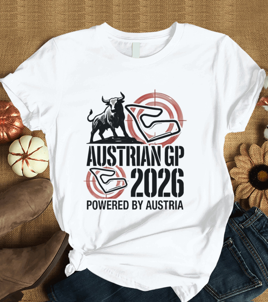Austrian GP 2026 Powered By Austria Charging Bull Racing Circuit T-Shirt