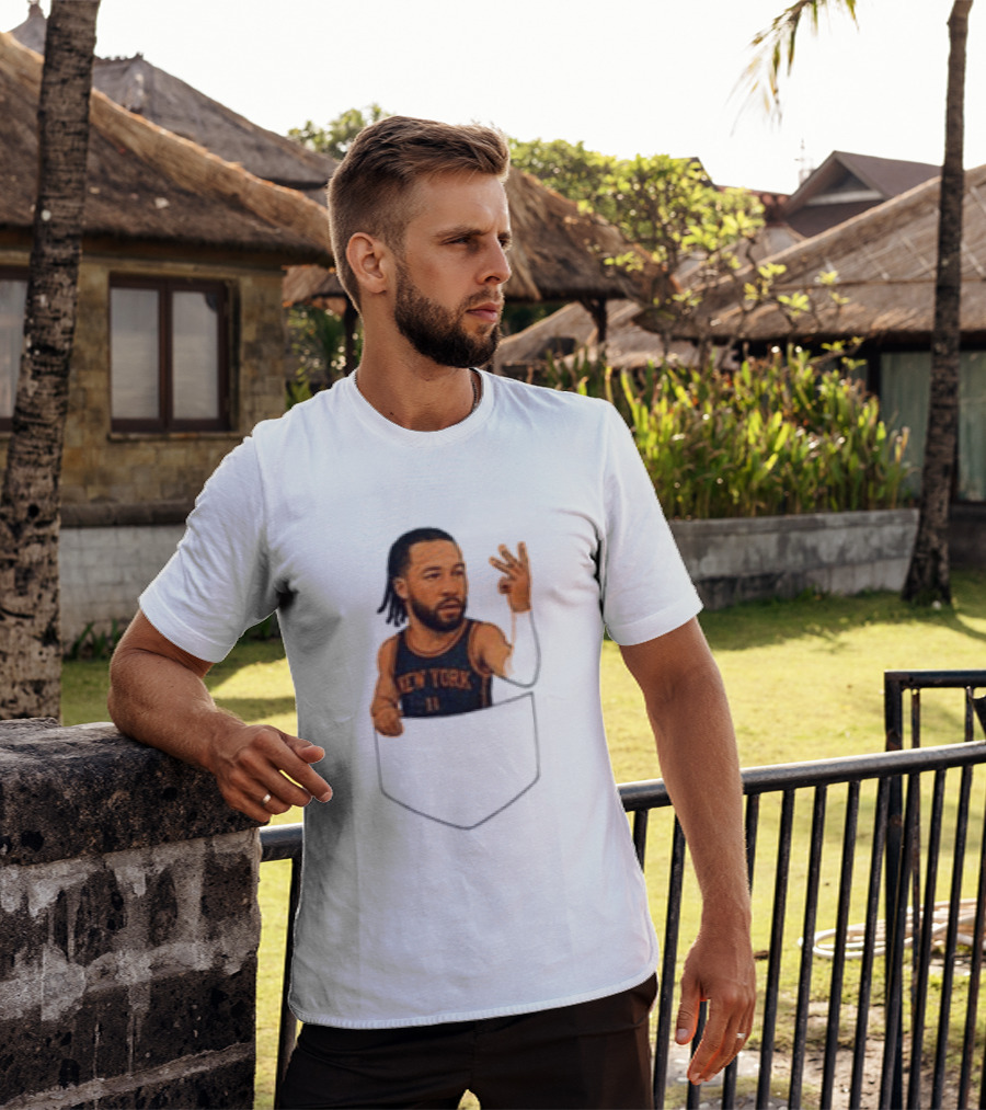 Jalen Brunson New York Knicks NBA Pocket T-Shirt