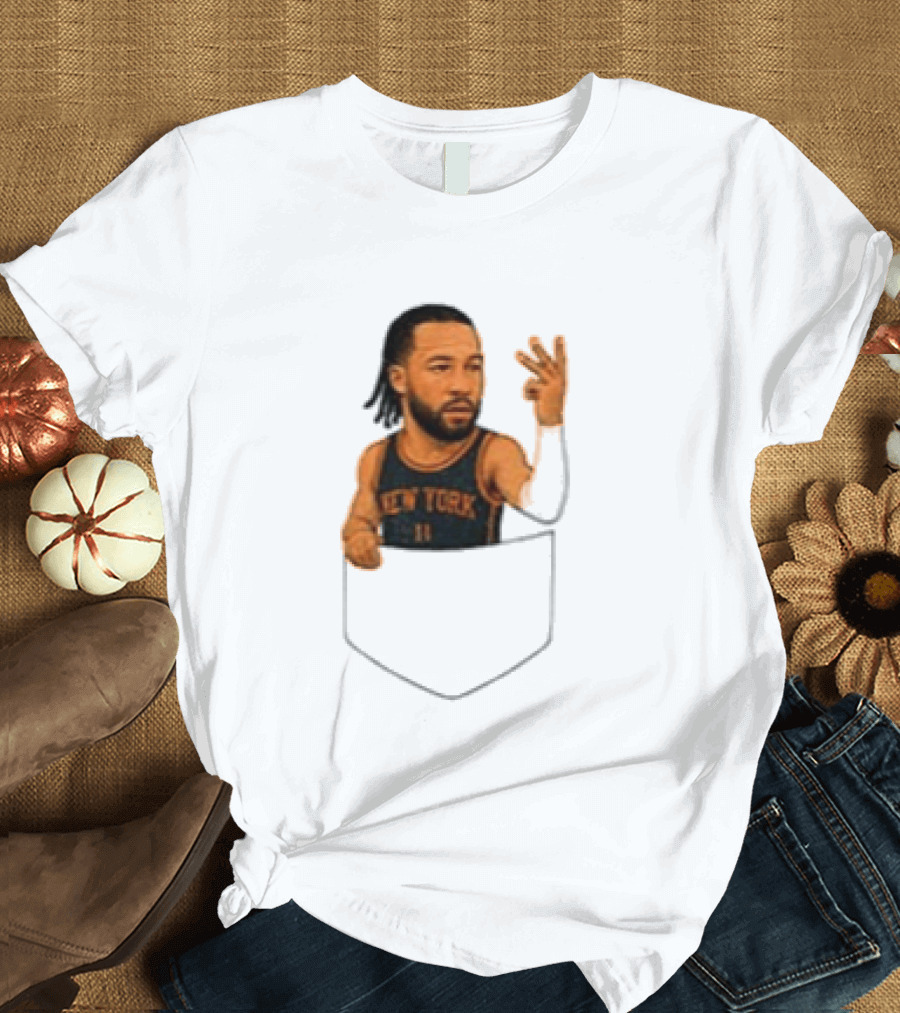 Jalen Brunson New York Knicks NBA Pocket T-Shirt