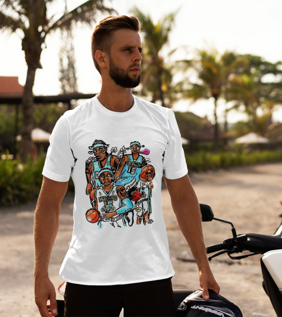 Carmelo Anthony Denver Nuggets NBA Basketball Player Iconic Moments T-Shirt