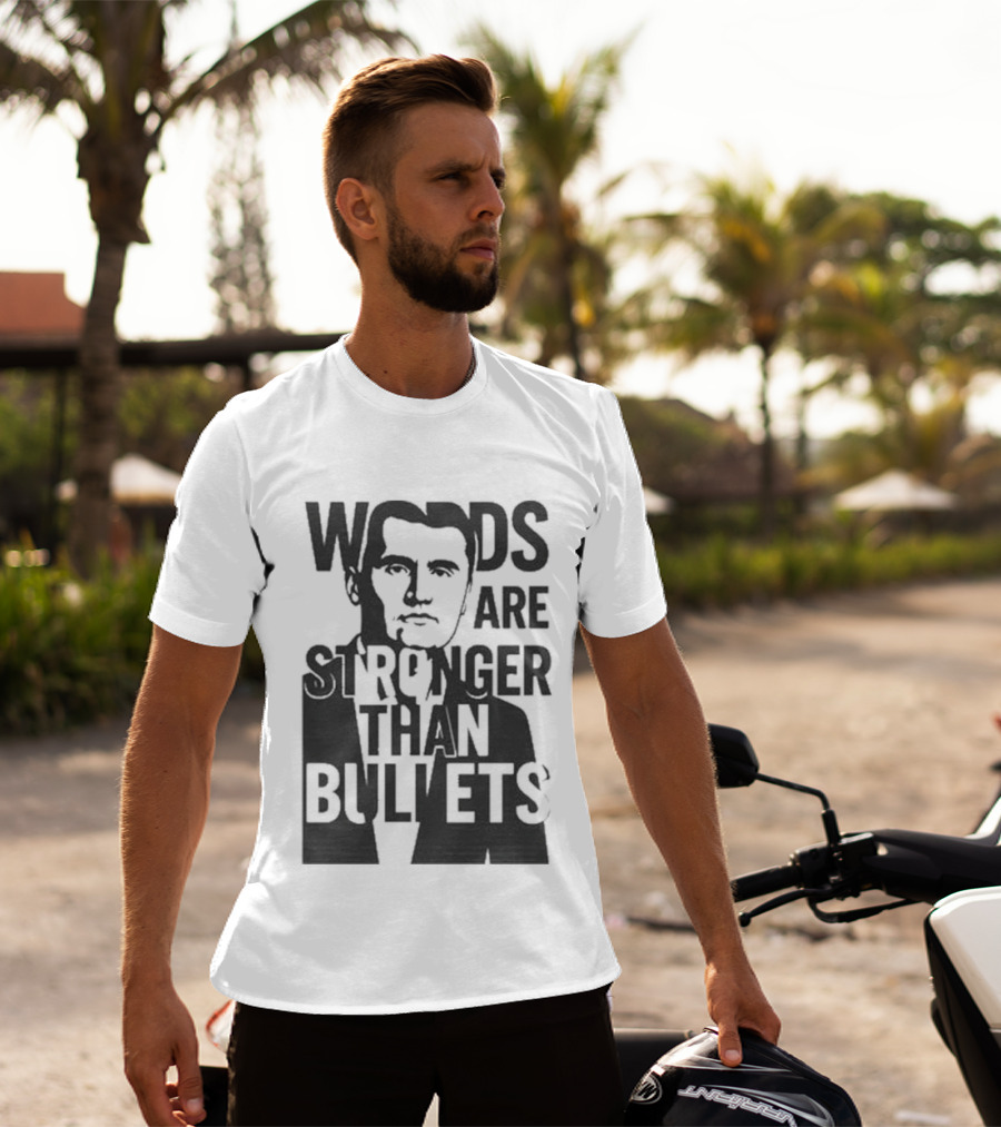 Charlie Kirk Words Are Stronger Than Bullets T-Shirt