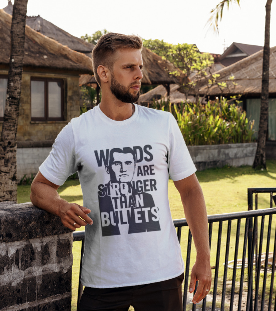 Charlie Kirk Words Are Stronger Than Bullets T-Shirt