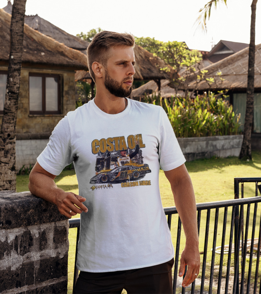 Costa Oil Racing Carson Ware 51 Nascar Victory Celebration T-Shirt