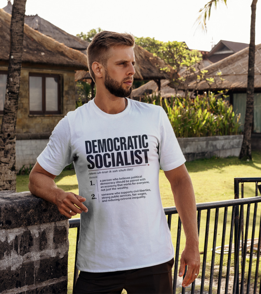 Democratic Socialist Definition Political Democracy Social Ownership Ending Inequality T-Shirt
