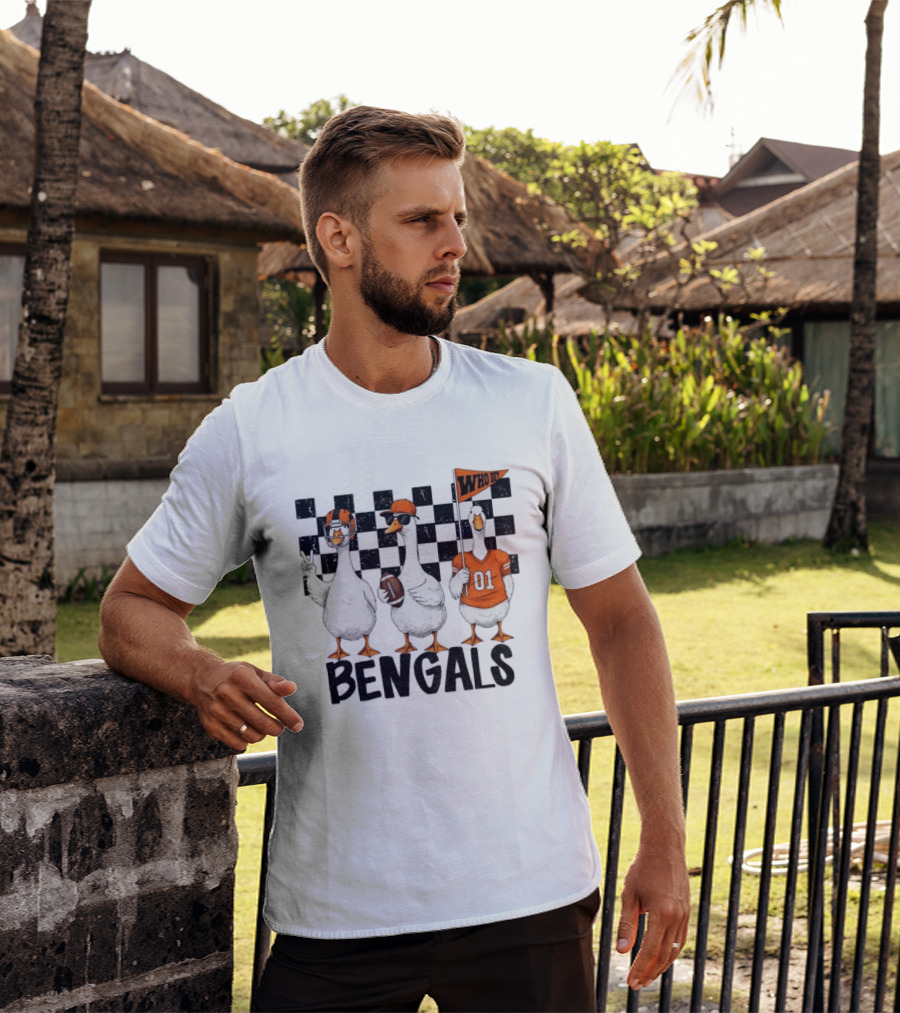 Goose Bengals Who Dey Cincinnati Football Game Day T-Shirt