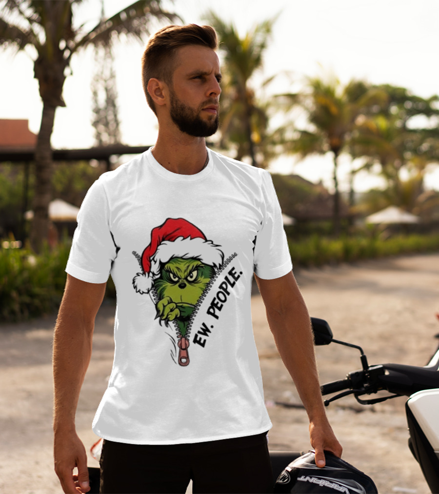 Ew People Grinch Christmas 2025 Holiday Humor T-Shirt