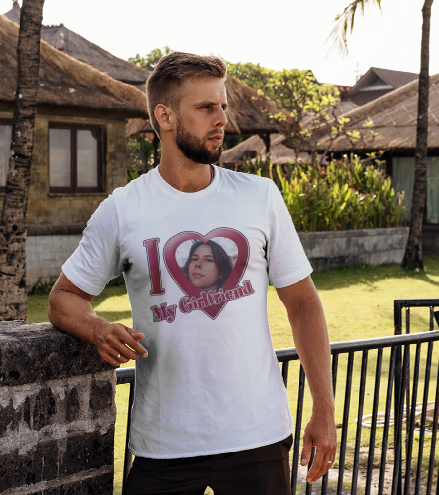I Heart My Girlfriend Gigi Perez Photo Inside Heart T-Shirt