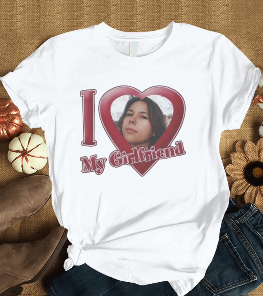 I Heart My Girlfriend Gigi Perez Photo Inside Heart T-Shirt