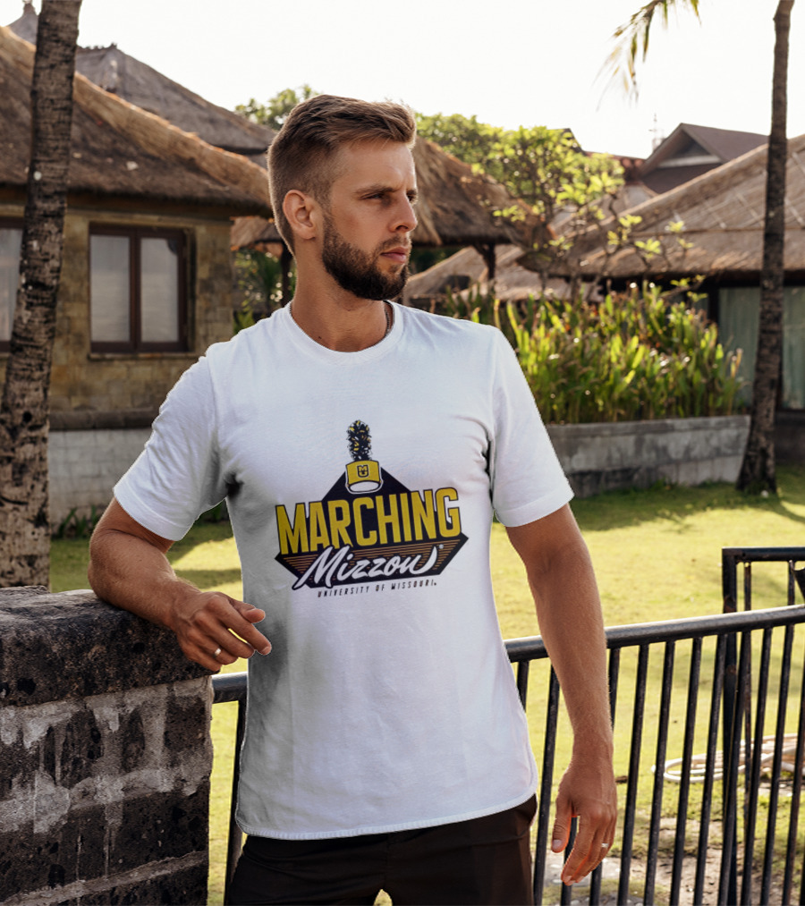 Marching Mizzou University Of Missouri Oval Tiger Head 2024 T-Shirt