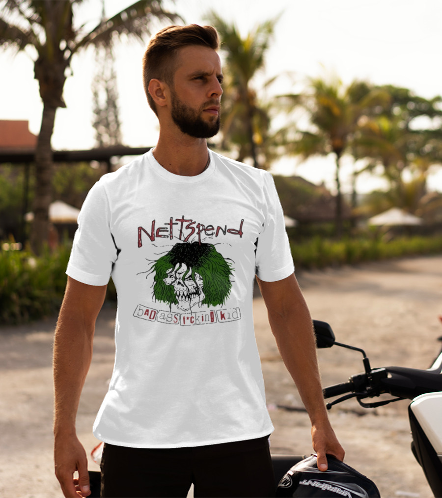 Nettspend Badassfuckingkid Grunge Skull Tour T-Shirt