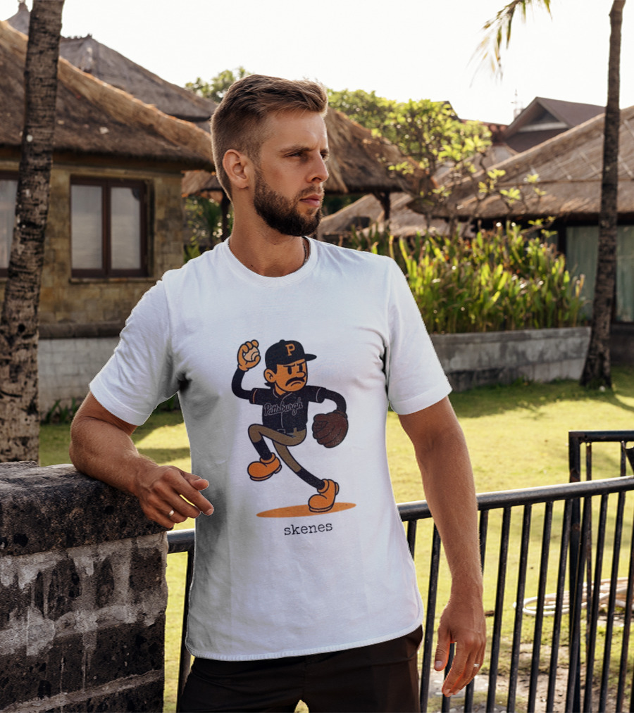 Paul Skenes Pittsburgh P Baseball MLB Cartoon Skenes T-Shirt