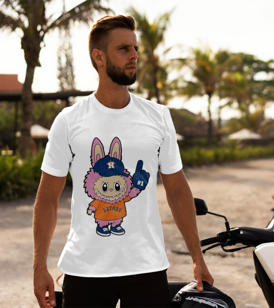 Labubu Astros 2025 Pink Houston MLB Baseball Sports T-Shirt