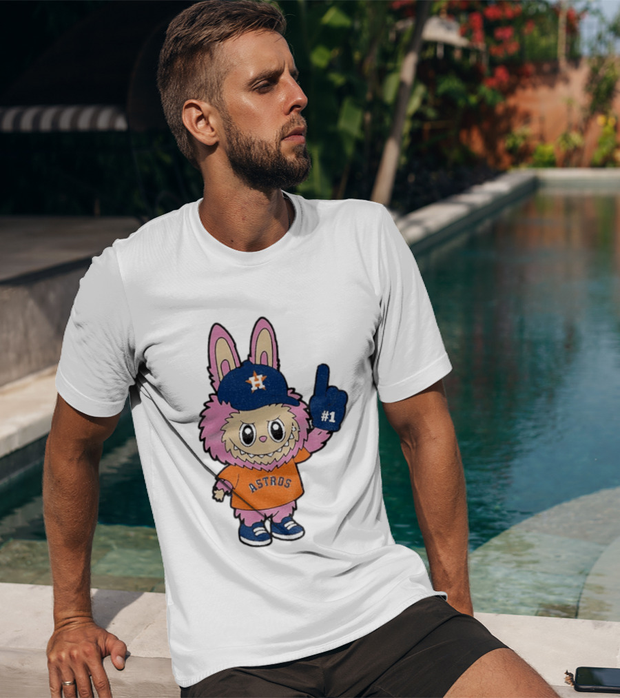 Labubu Astros 2025 Pink Houston MLB Baseball Sports T-Shirt