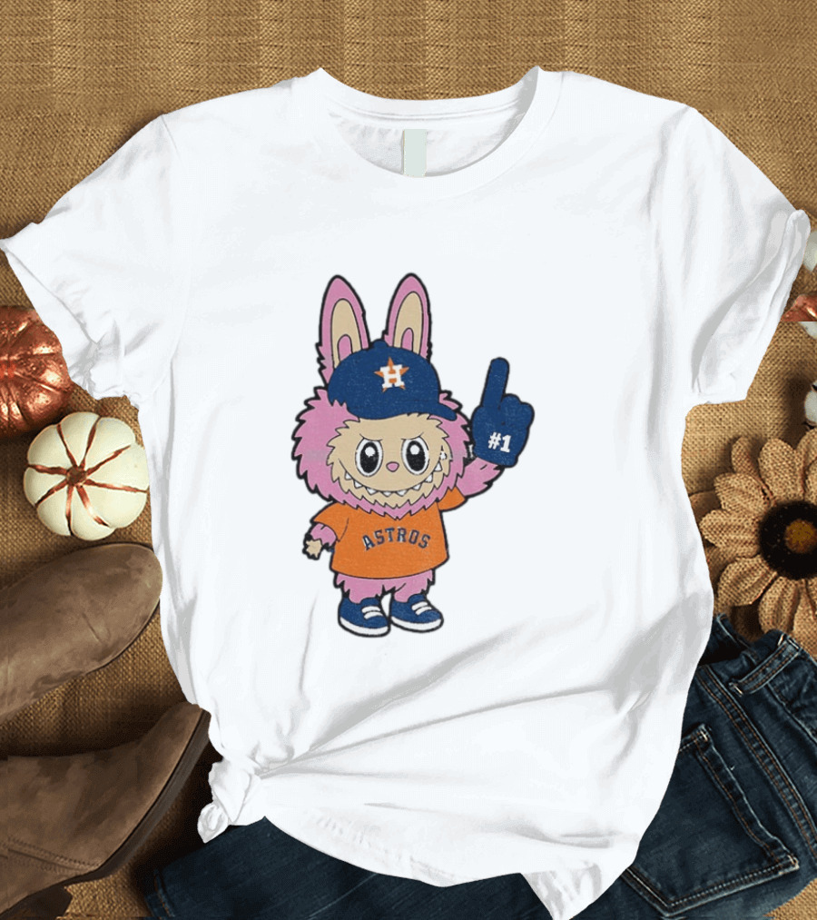 Labubu Astros 2025 Pink Houston MLB Baseball Sports T-Shirt