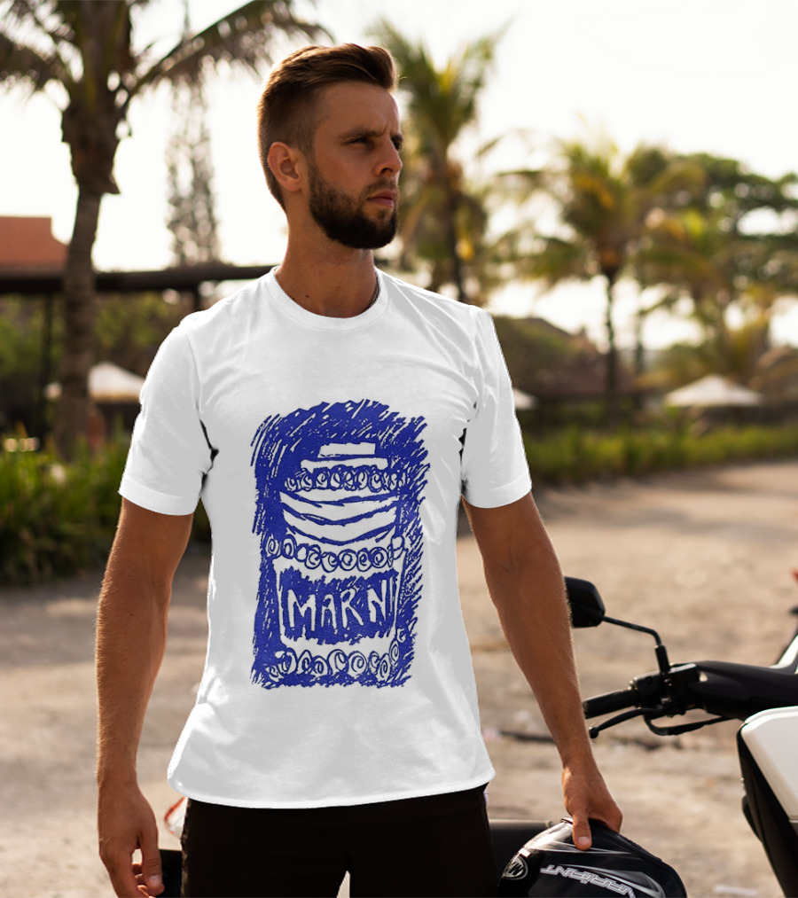 Travis Kelce 30th Anniversary Marni Runway Cool Collaboration T-Shirt