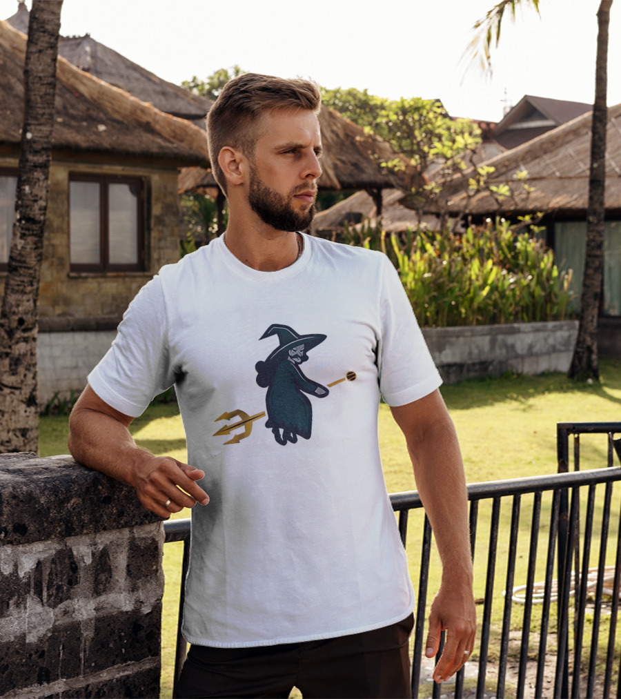 Witches Rally Seattle Mariners MLB Baseball 2025 Cartoon Trident Broomstick T-Shirt