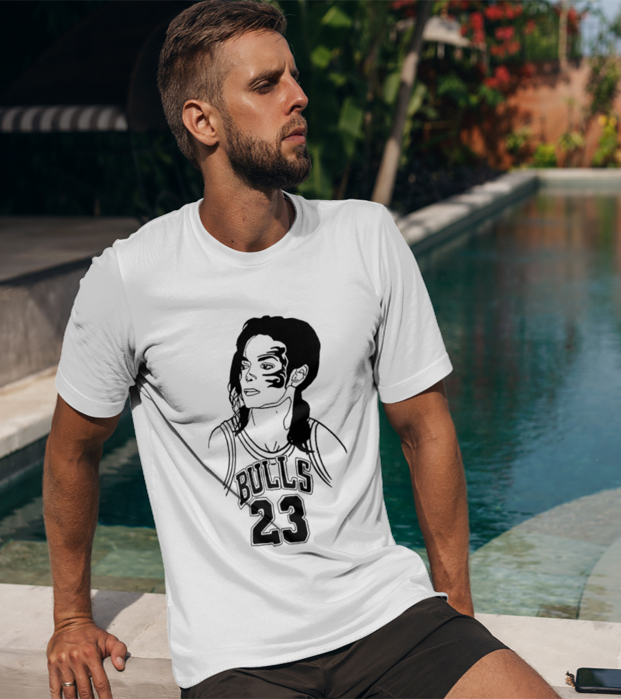 Chicago Bulls 23 Triple Mike Jordan Jackson Tyson Mashup T-Shirt